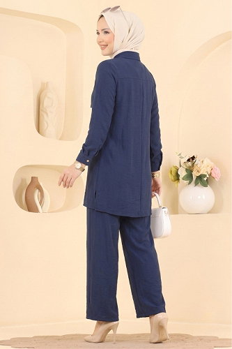 moda selvim 2 li Modal Takım 008ZMRK1203 Laci - Thumbnail