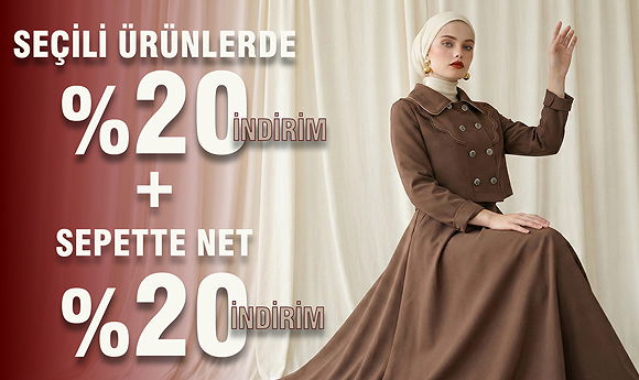 Sepette Net %20 İndirim