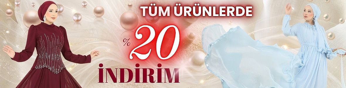 Tüm Ürünlerde %20 İndirim Başladı