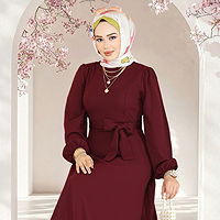 2025 Modaselvim Tesettür Giyim Yeni Sezon Elbise