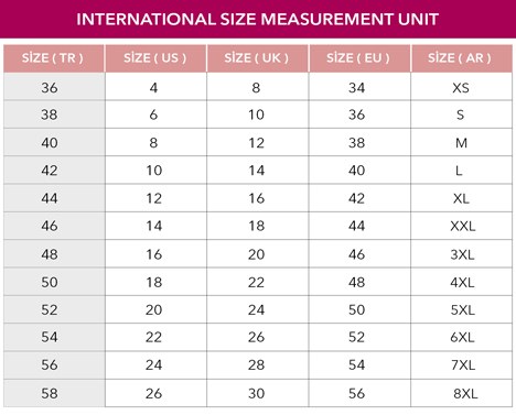 Eu size to deals us