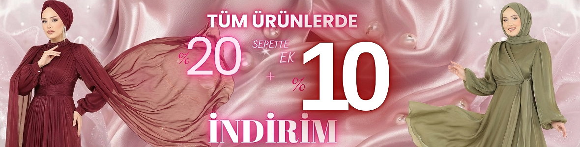 Tüm Ürünlerde %20+%10 İndirim Başladı