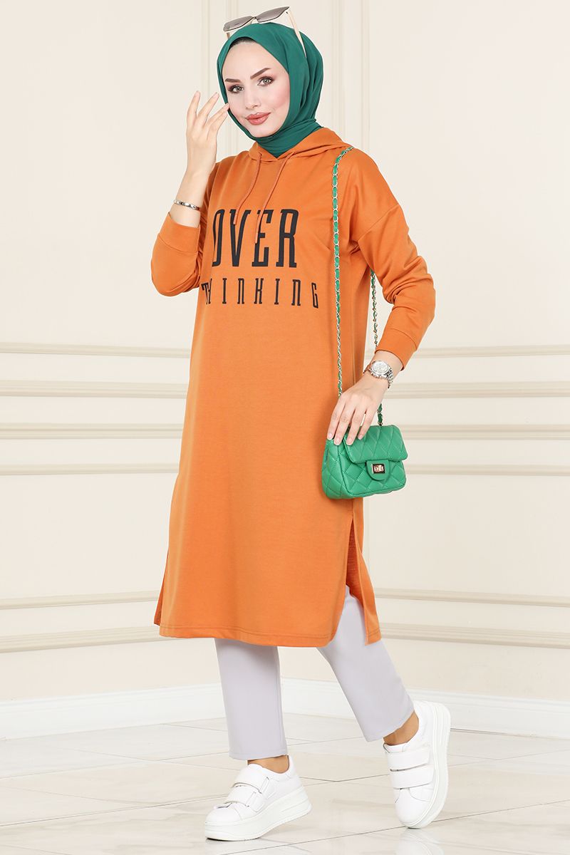 Spor Tunik Pantolon Kombinleri 5053UZ662&250MP806&46WCS815 Koyu Hardal