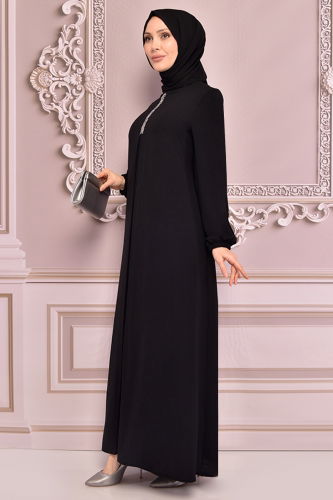 MRV A.S.M. - A Pleated Aerobin Dress ASM2574-M Black