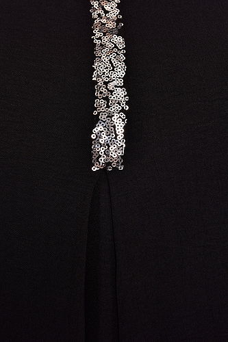 moda selvim الفستانASM2574-M أسود - Thumbnail