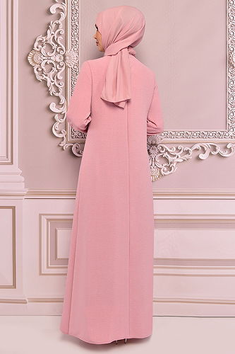 moda selvim الفستانASM2574-M المسحوق - Thumbnail