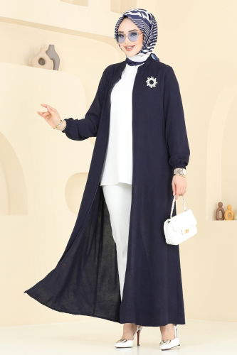 M.R. - Abaya 003MR1078 Navy Blue