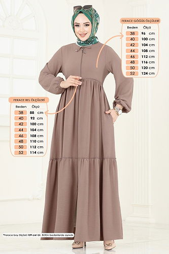 moda selvim Abaya 0040BG354 Vision - Thumbnail