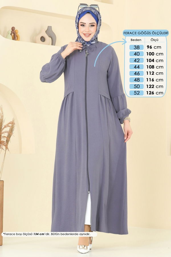 Modaselvim NET 20%+20% DISCOUNT IN THE CARD Abaya 0046BG354 Anthracite