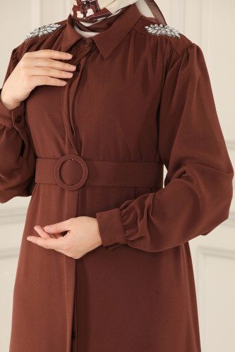 moda selvim 0391ASM762 البني فراجه - Thumbnail