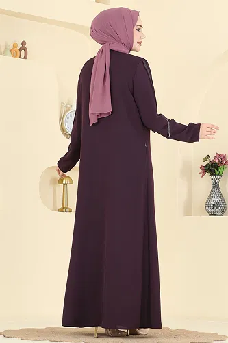 moda selvim عباءة توتي 0502ORG1169 - Thumbnail
