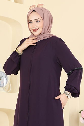 moda selvim عباءة توتي 0503ORG1169 - Thumbnail