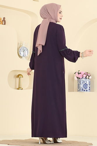 moda selvim عباءة توتي 0503ORG1169 - Thumbnail