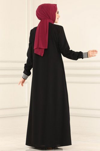 moda selvim 066PD194 اسود فراجه - Thumbnail