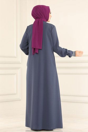 moda selvim 066PD194 الفضي الغامق فراجه - Thumbnail