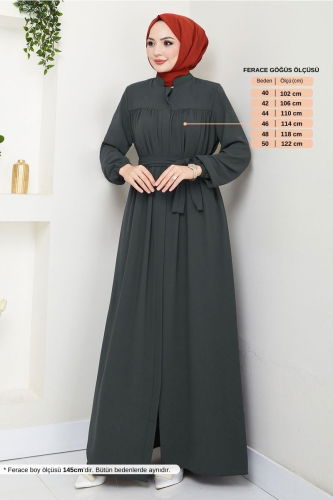 MRV E.S.L. - عباءة رمادي غامق 1004ESL1097-M