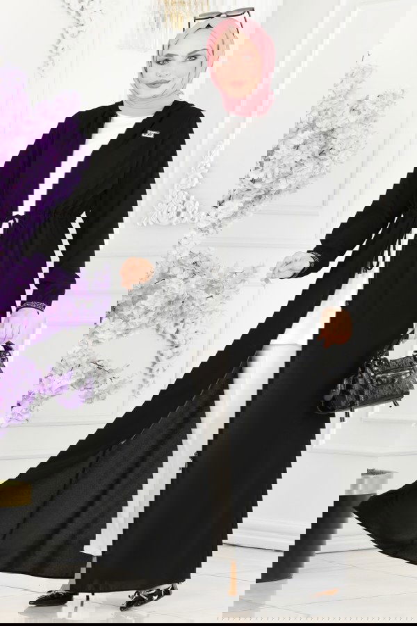 Modaselvim NET 20%+20% DISCOUNT IN THE CARD Abaya 1006OZA857 Black