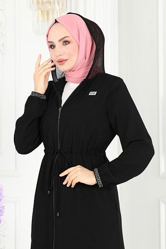 moda selvim 1006OZA857 اسود فراجه - Thumbnail