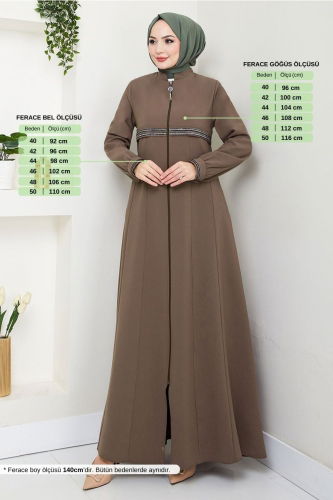 MRV E.S.L. - Abaya 1012ESL1097-M Light Brown