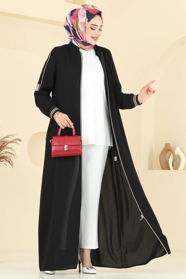Modaselvim NET 20%+20% DISCOUNT IN THE CARD Abaya 101OZT1013 Black
