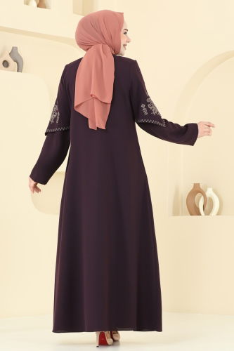 moda selvim عباءة توتي 109OZT1013 - Thumbnail