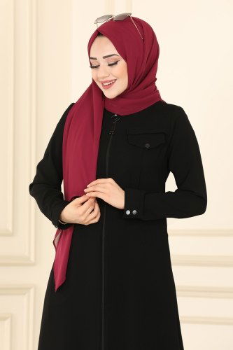 moda selvim 1152EDM718 اسود فراجه - Thumbnail