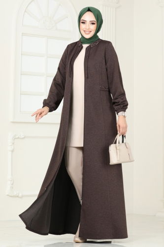 O.Z.T. - Abaya 1204OZT1013 Brown