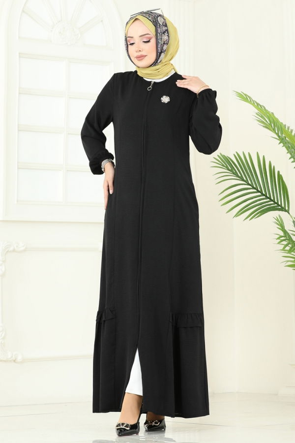 Modaselvim NET 20%+20% DISCOUNT IN THE CARD Abaya 1206DLB1088 Black