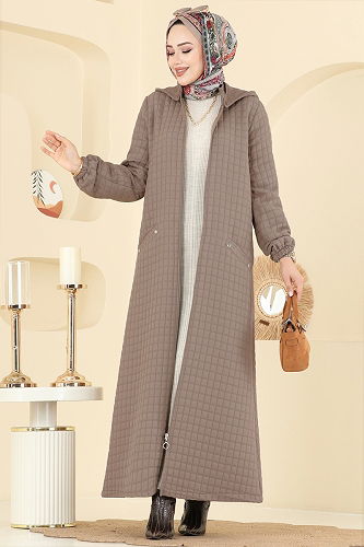 moda selvim Abaya 1998TRT545 Dark Vision - Thumbnail