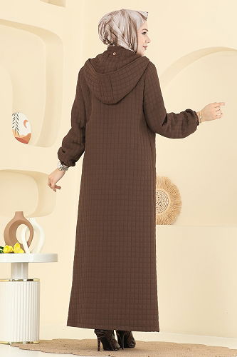 moda selvim Abaya 1998TRT545 Tan - Thumbnail