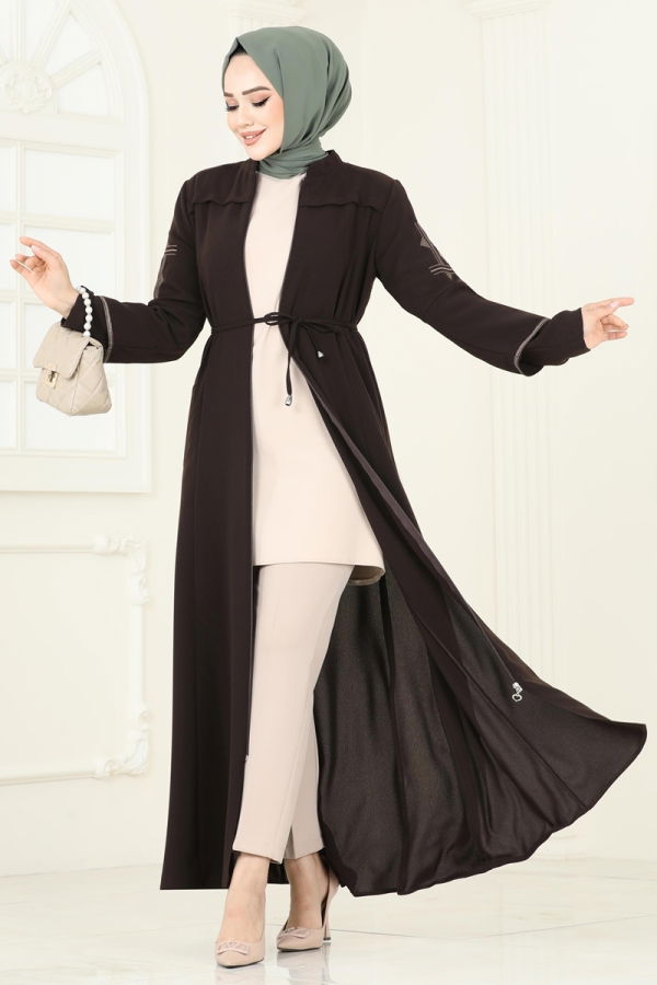 Modaselvim Abaya Abaya 2001OZT1013 Brown