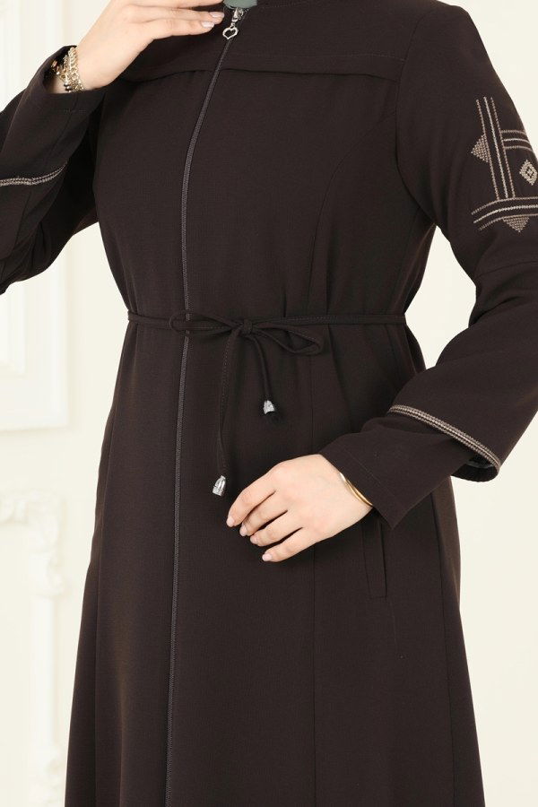 Abaya 2001OZT1013 Brown - 4