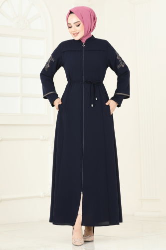 O.Z.T. - Abaya 2001OZT1013 Navy Blue