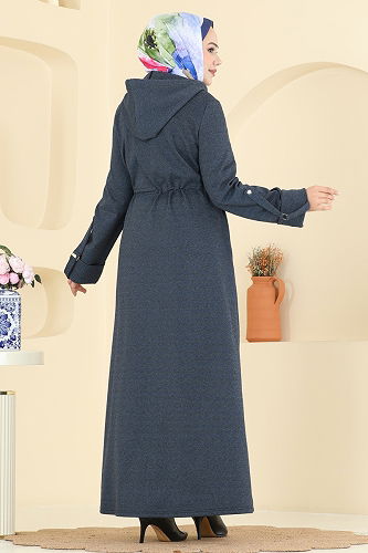 moda selvim عباءة كحلي 2012FON792 - Thumbnail