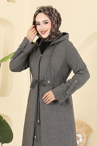 moda selvim عباءة بيج 2012FON792 - Thumbnail