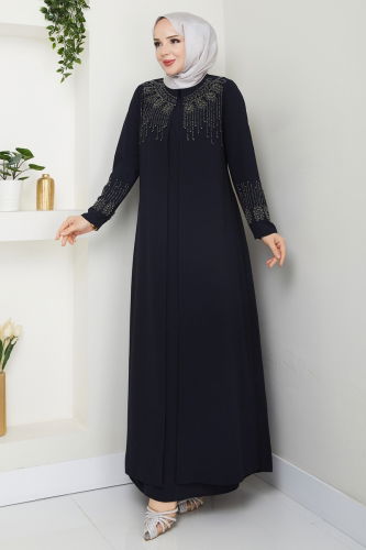 O.Z.T. - Abaya 2032OZT1013 Navy Blue