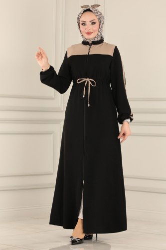 moda selvim 2057BLL803 لون أسود مع فيزيون فراجه - Thumbnail