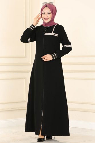 moda selvim 2118EDM718 اسود فراجه - Thumbnail