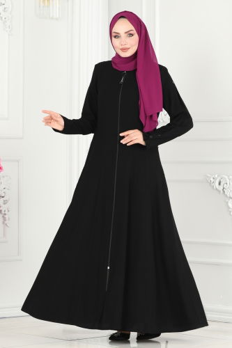 E.D.M. - ABAYA 2138EDM718 Black Crocodile