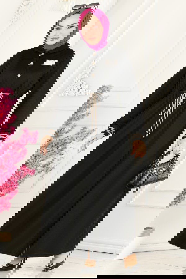 Modaselvim NET 20%+20% DISCOUNT IN THE CARD Abaya 216YNS793 Black