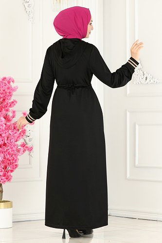 moda selvim 216YNS793 اسود فراجه - Thumbnail