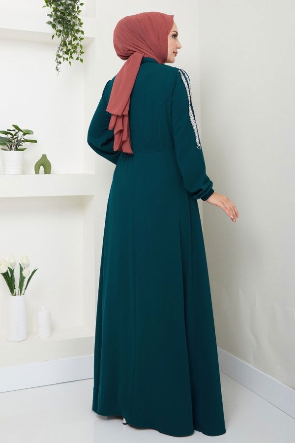 Abaya 2195SL432 Petroleum - 4