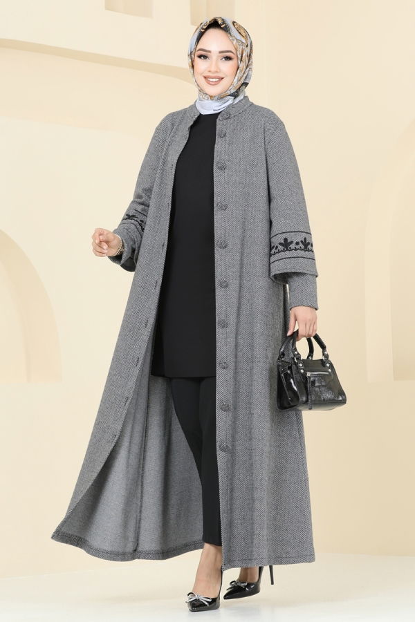 Abaya 22027UKB139 Gray - 2