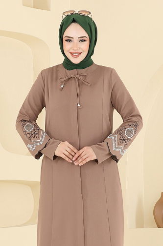 moda selvim Abaya 23013UKB139 Dark Vision - Thumbnail