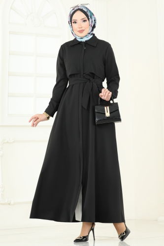 U.K.B. - Abaya 23021UKB139 Black
