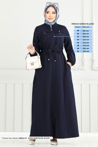 MRV U.K.B. - Abaya 23102UKB929-M Navy Blue