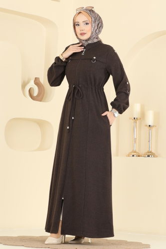 U.K.B. - Abaya 24013UKB139 Dark Brown