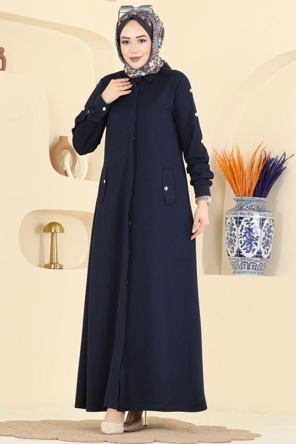 Modaselvim Abaya Abaya 24014UKB139 Navy Blue
