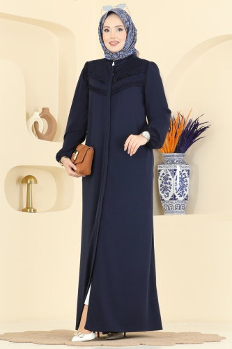 U.K.B. - Abaya 24031UKB139 Navy Blue