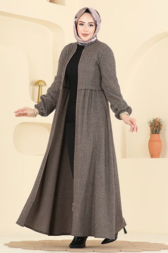 moda selvim Abaya 24083UKBK1160 Vision - Thumbnail